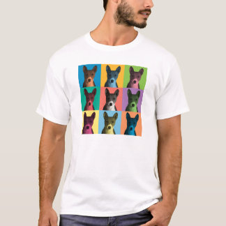 Basenji Pop-Konst T-tröja Tröja