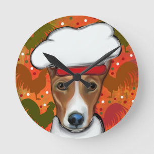 BASENJI RUND KLOCKA