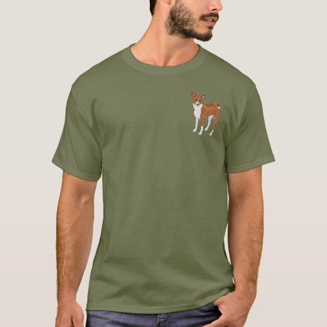Basenji T Shirt (Framsida)