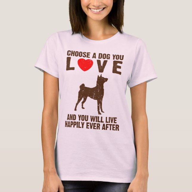 Basenji T-shirt (Framsida)