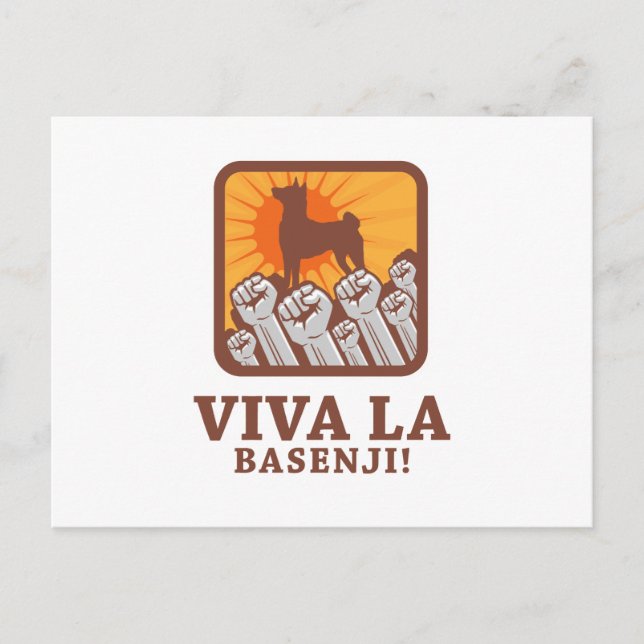 Basenji Vykort (Framsida)