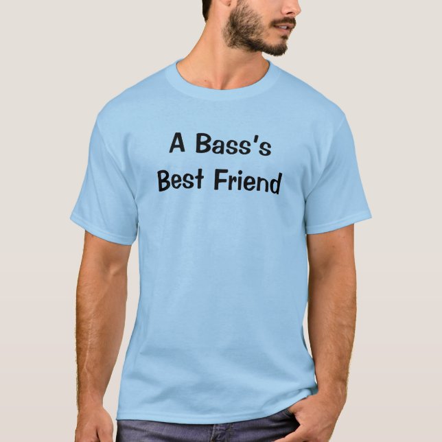 Basens bästa vän rolig musikinstrument tee shirt (Framsida)