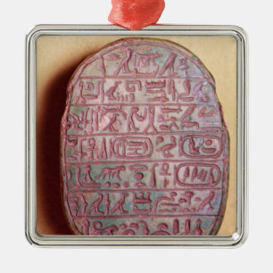 Basera av en giftermålscarab av Amenhotep III Julgransprydnad Metall