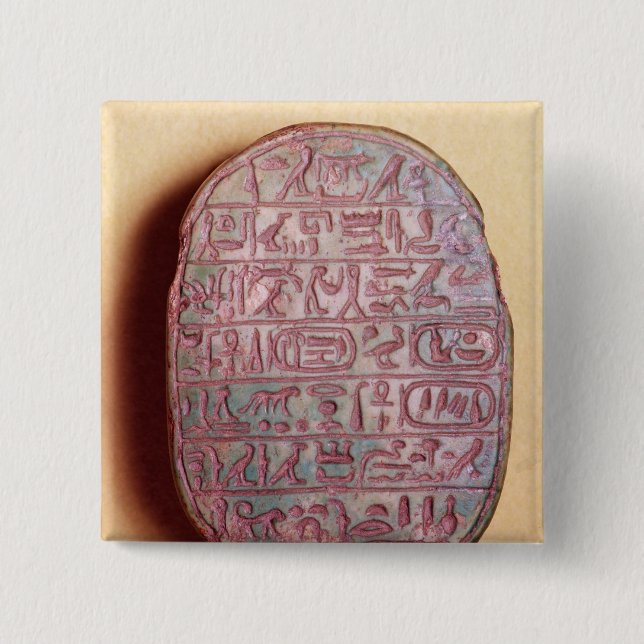 Basera av en giftermålscarab av Amenhotep III Knapp (Framsida)
