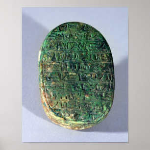 Basera av en giftermålscarab av Amenhotep III Poster