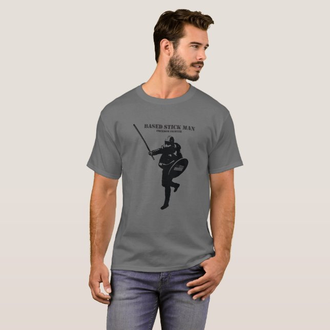 Baserad pinnemanTshirt Tröja (Hel framsida)