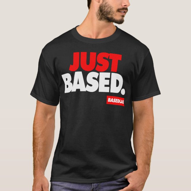 BASERAT LABB som baseras precis Tee Shirt (Framsida)