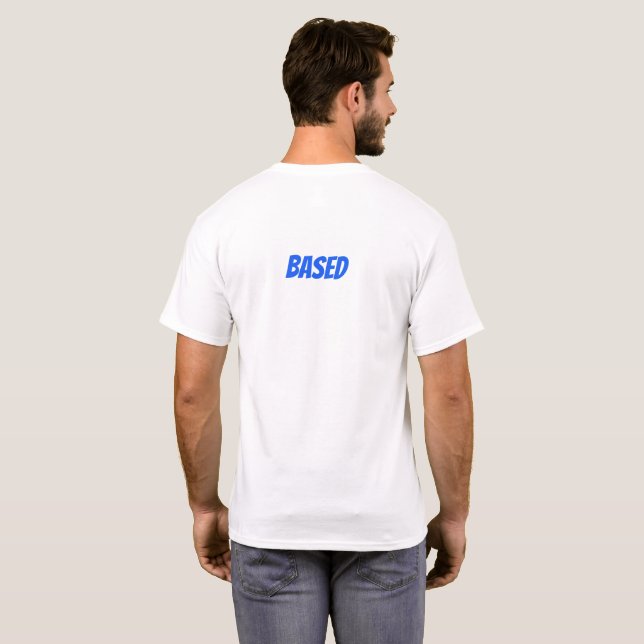 Baserat på israelisk sionist t skjorta t shirt (Hel baksida)