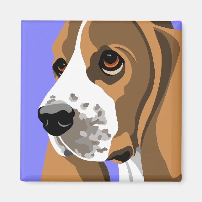 Baset Hound Magnets Magnet (Framsidan)