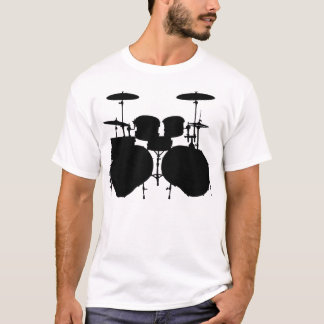 Basfiolen Drumset - tända Tee