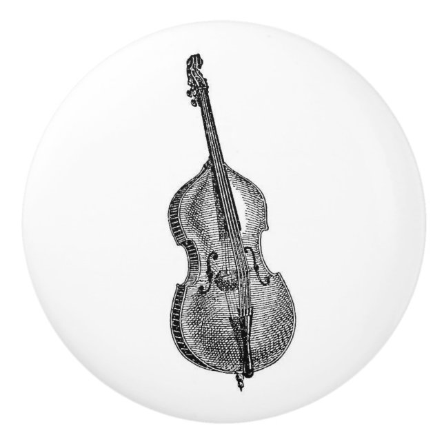 Basfiolen stränger instrumenterar knopp (Framsidan)