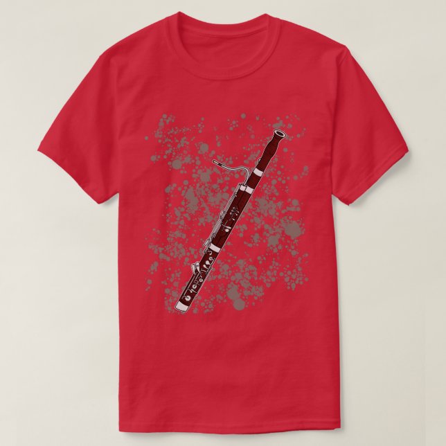 Basfort Teacher Bassoonist Woodwind Musician T Shirt (Design framsida)
