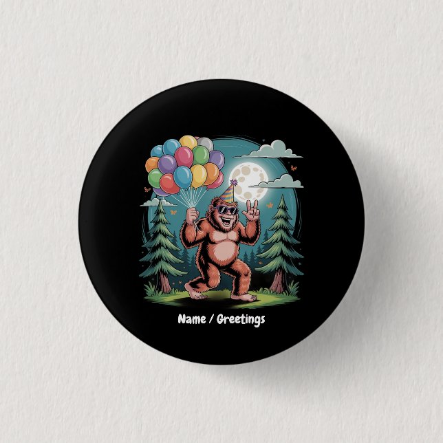 Bash-bubblor för Födelsedagsfest från Bigfoot Knapp (Framsida)
