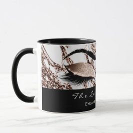 Bash Extension Öga Makeup Copper White Marble Mugg