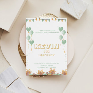 Bash-inbjudan till Vibrant Confetti Birthday Julkort