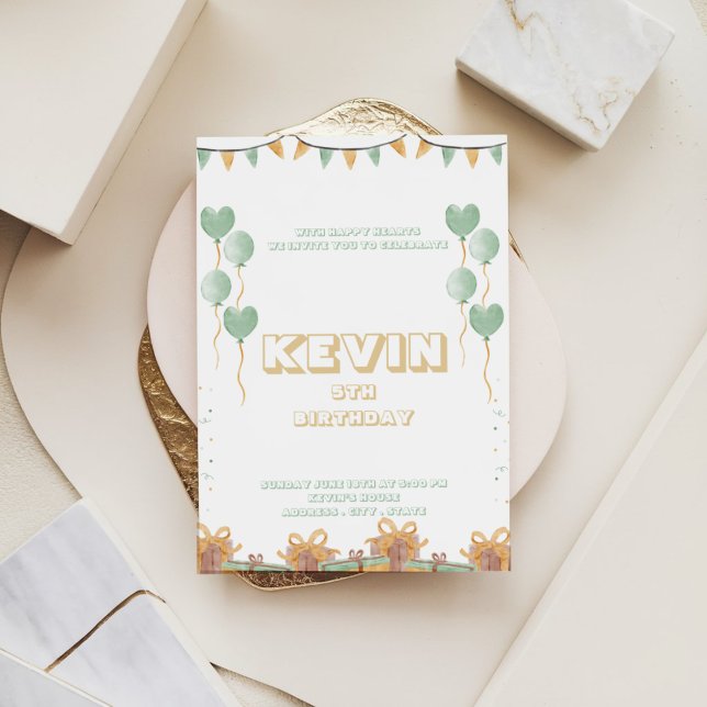 Bash-inbjudan till Vibrant Confetti Birthday Julkort (Skapare uppladdad)