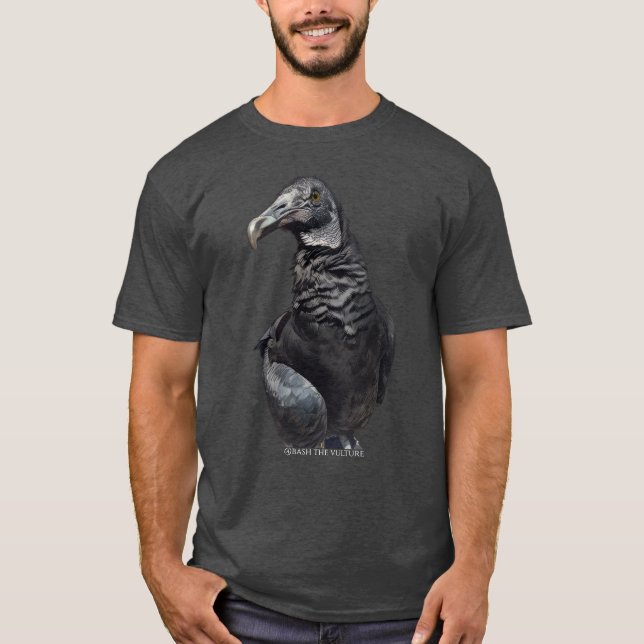 Bash the Black Vulture T-Shirt (Framsida)