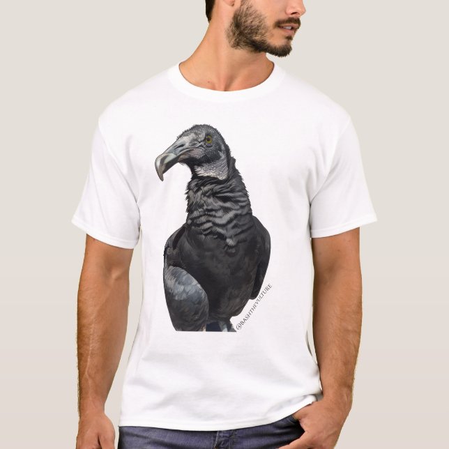 Bash the Black Vulture T-Shirt (Framsida)