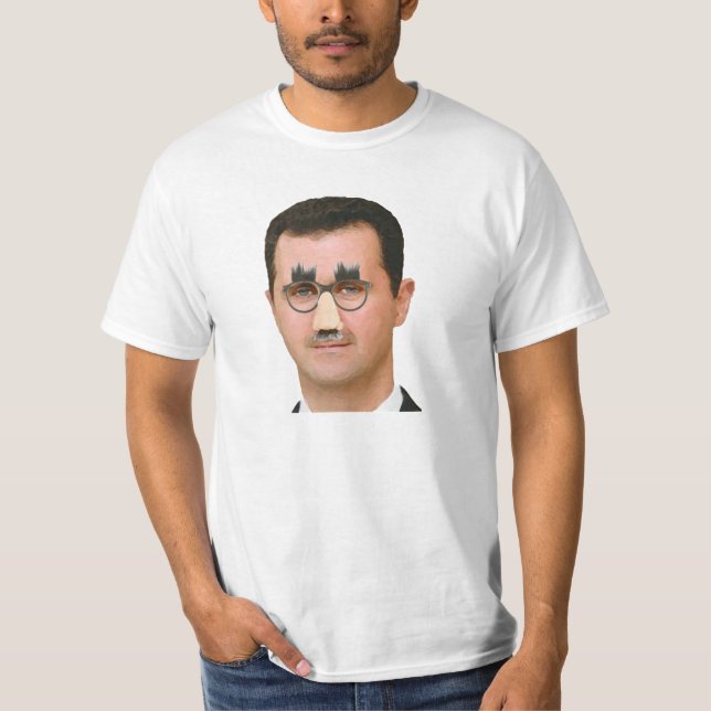 Bashar Al-Assad med den roliga T-shirt (Framsida)