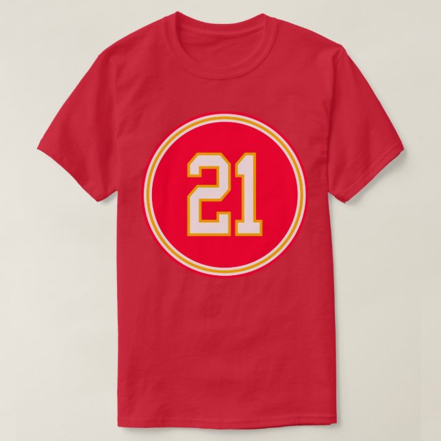 Bashaud Breeland Number 21 Jersey Kansas City Chie T Shirt (Design framsida)
