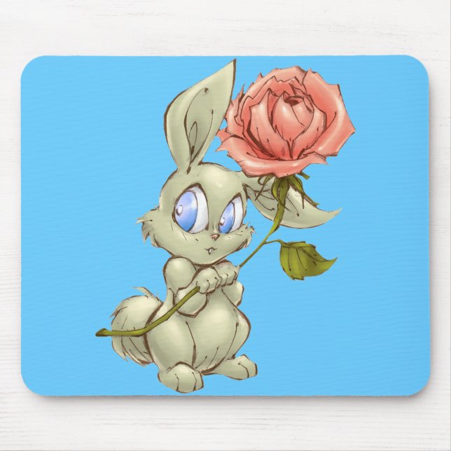 Bashful Bunny och Ro Mousepad Musmatta (Framsidan)