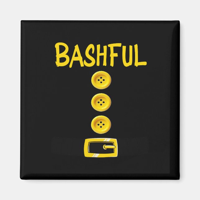Bashful Dwarf Halloween Costume Färg Matching Bas Magnet (Framsidan)