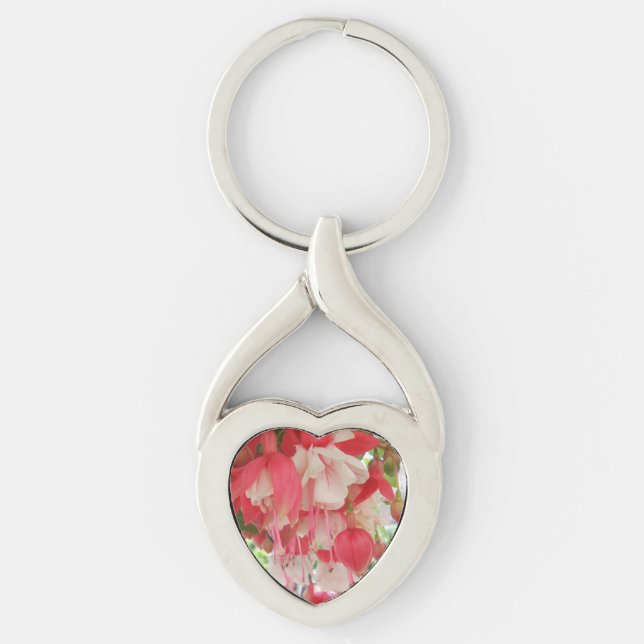 Bashkirtseff Twisted Heart Silverfärgad Nyckelring (Framsidan)