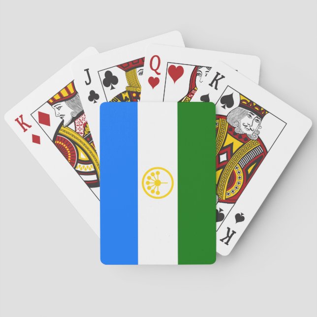 Bashkortostans patriotiska flagga casinokort (Baksidan)