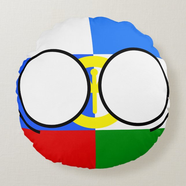 Bashkrossiya Pillow Rund Kudde (Framsidan)