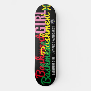 BASHMENT GIRL OFFICIELL 8 1/4-tums Skateboard-däck Mini Skateboard Bräda 18,5 Cm