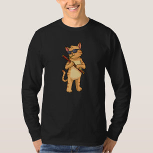 Bashot Cat Music Women Jazz Music Cat BasSnart T Shirt