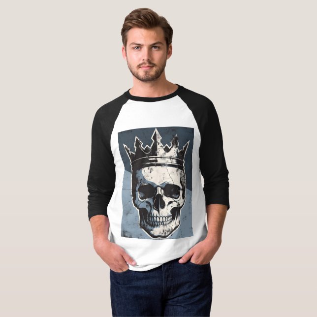 Basic 3/4 Sleeve Raglan T-Shirt (Hel framsida)