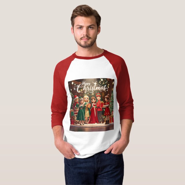 Basic 3/4 Sleeve Raglan T-Shirt (Hel framsida)