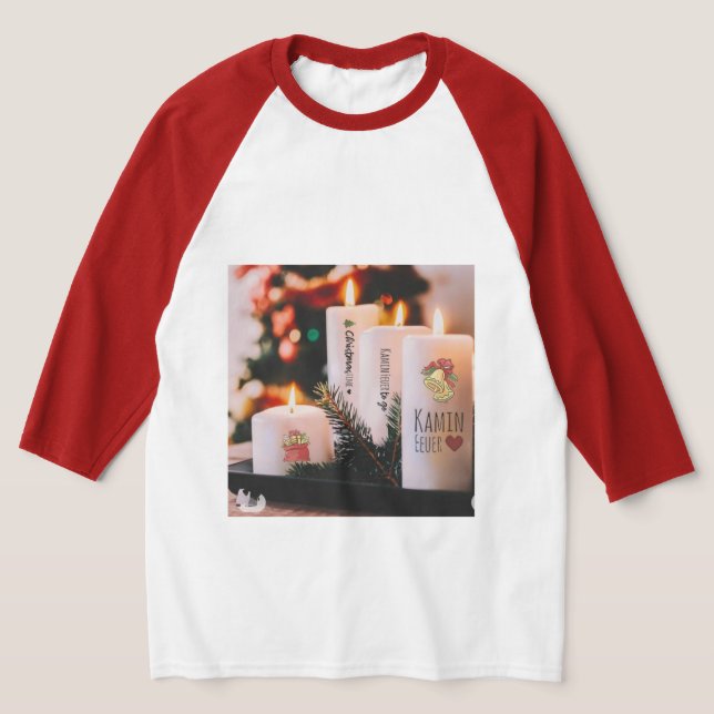 Basic 3/4 Sleeve Raglan T-Shirt för manar (Laydown)