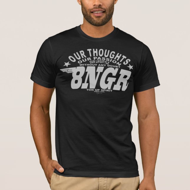 Basic 8ngr black tee shirt (Framsida)
