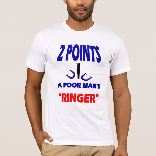 Basic American Horseshoes Poor Mans Ringer Tee (Framsida)