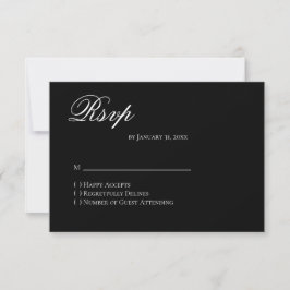 Basic and Elegant RSVP Card OSA Kort