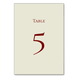 Basic and Elegant Table Number Card Bordsnummer