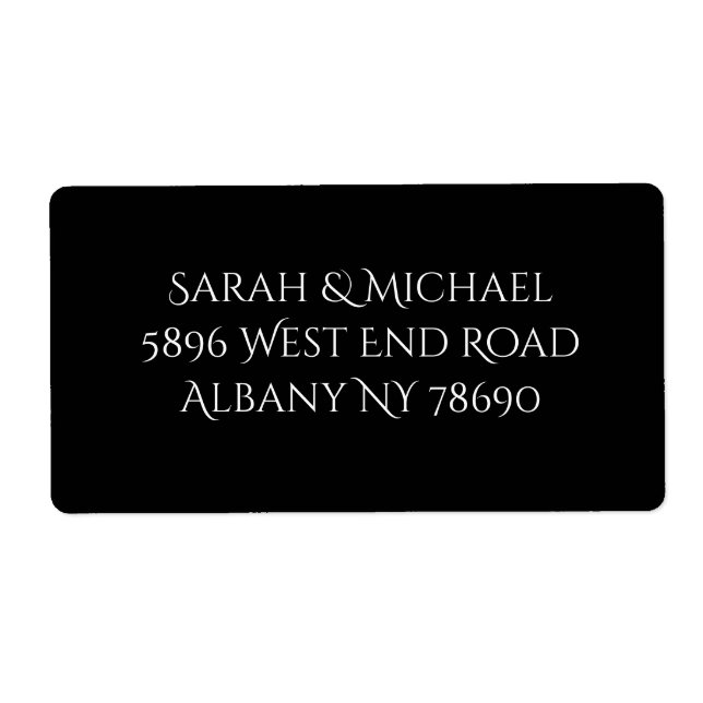 Basic and Elegant Wedding Fraktsedel (Framsidan)