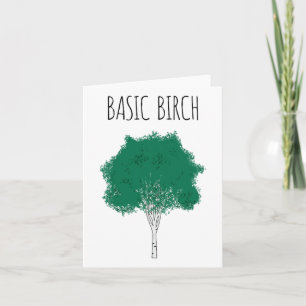 Basic Birch Funny Environment Hiking Skogen Kort