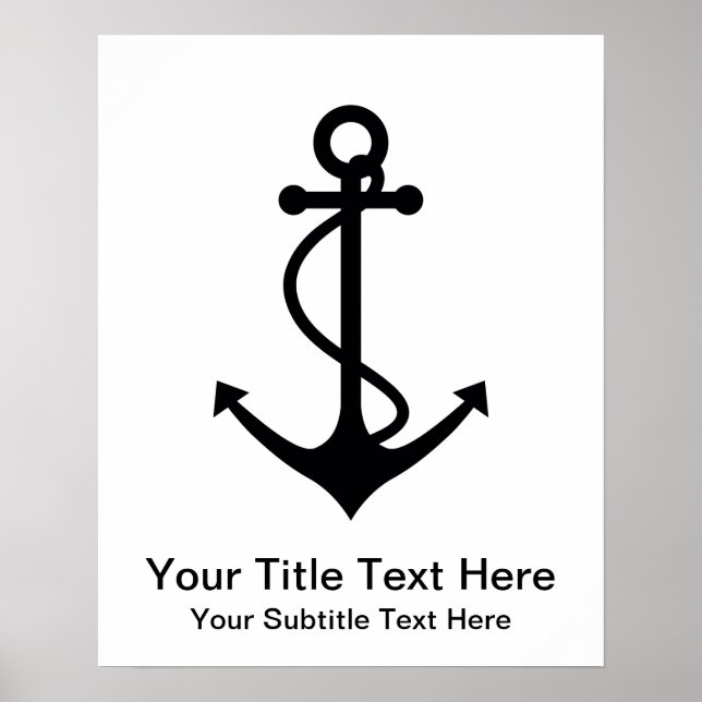 Basic Black Anchor Poster (Framsidan)
