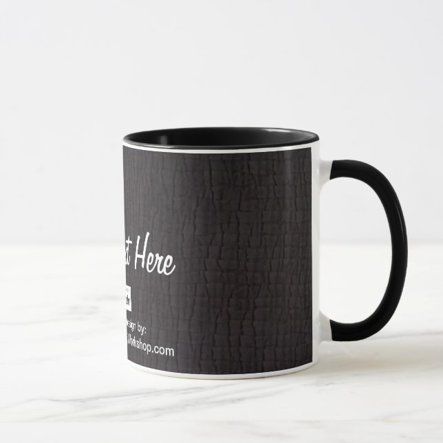 Basic Black, din text här Mugg (Höger)