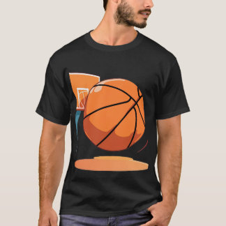 Basic Black T-Shirt Big Basketball