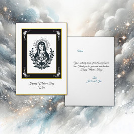 Basic Black Virgin Mary Mors dag Kort