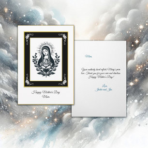 Basic Black Virgin Mary Mors dag Kort