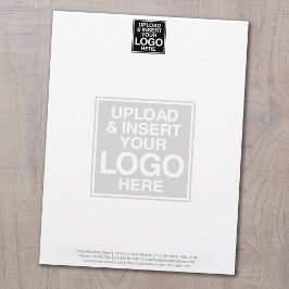 Basic Business Letterhead med WATERMARK Brevhuvud