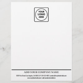 Basic Business Logo Contact Info letterhead Brevhuvud
