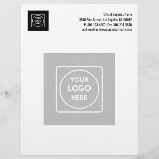Basic Business Watermark Logo Design letterhead Brevhuvud