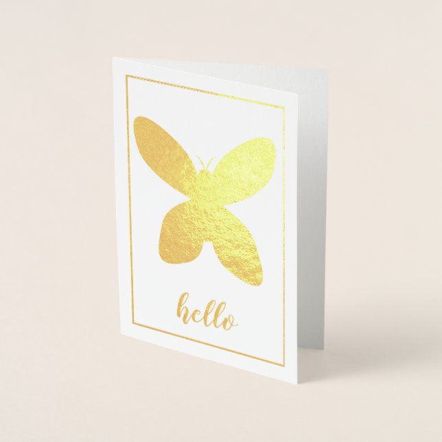 Basic Butterfly Folierat Kort (Framsida)