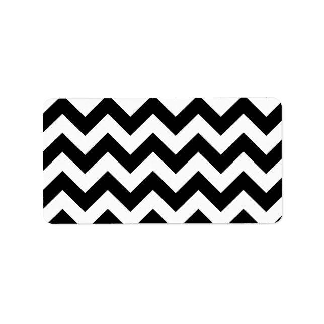 Basic Chevron Mönster Adressetikett (Framsidan)